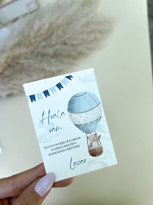 Zahvalnica sa prskalicom Balloon