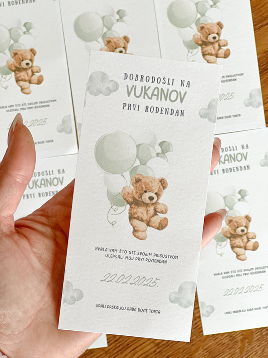 Zahvalnica sa prskalicom Meda