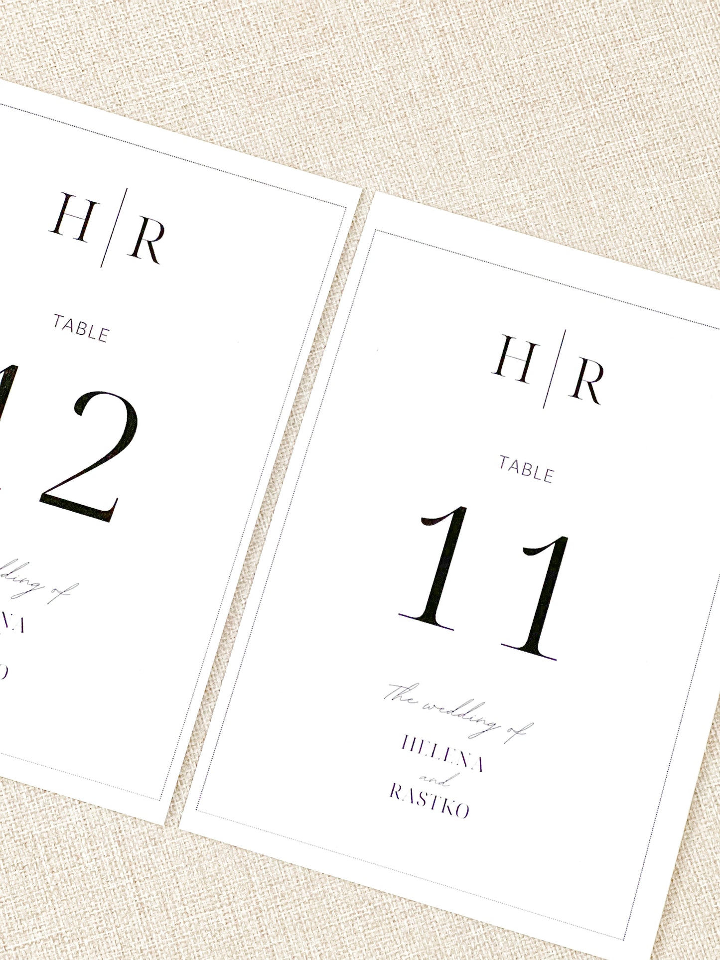 Brojevi za sto Simple Line