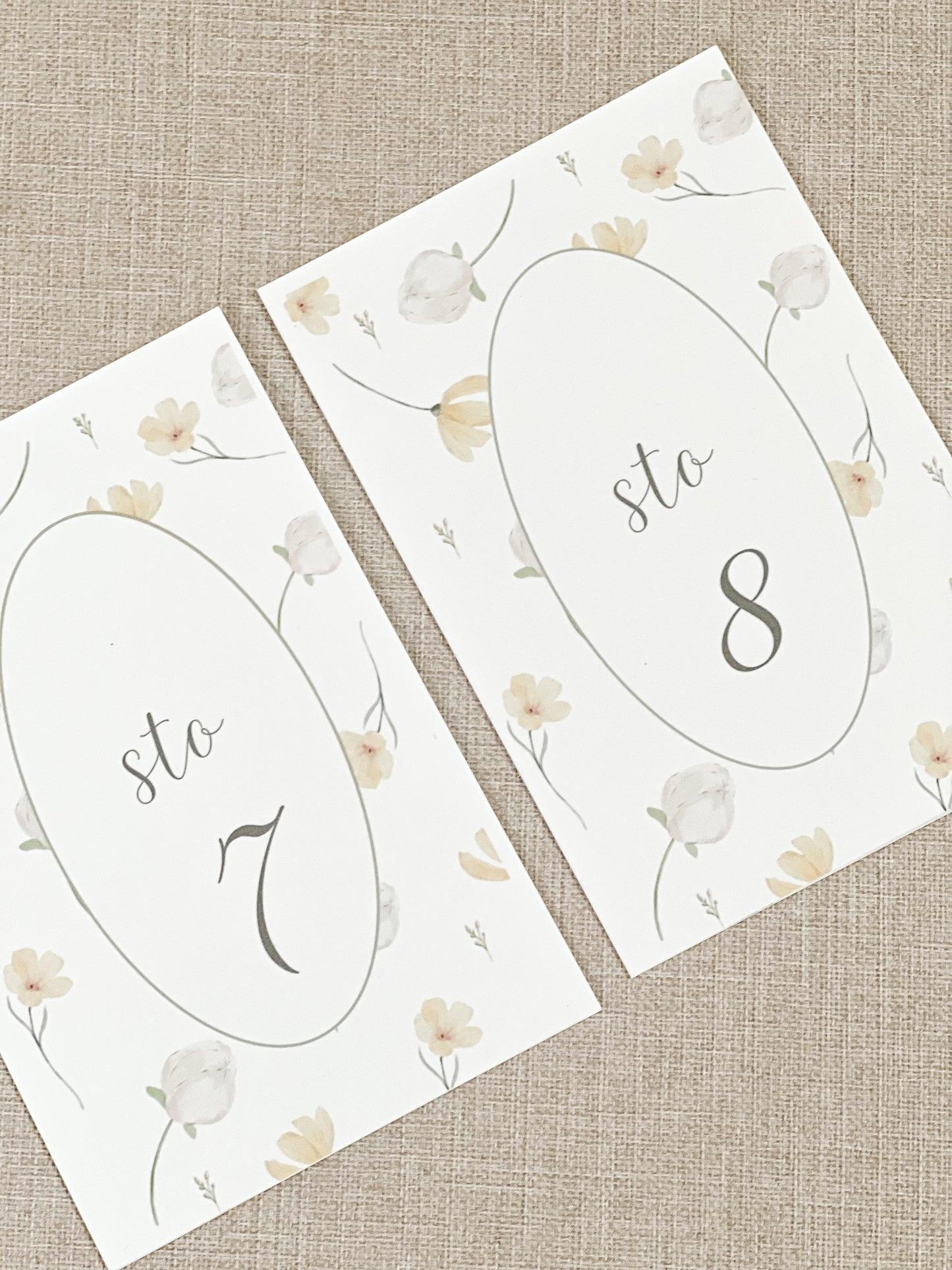 Brojevi za sto Yellow