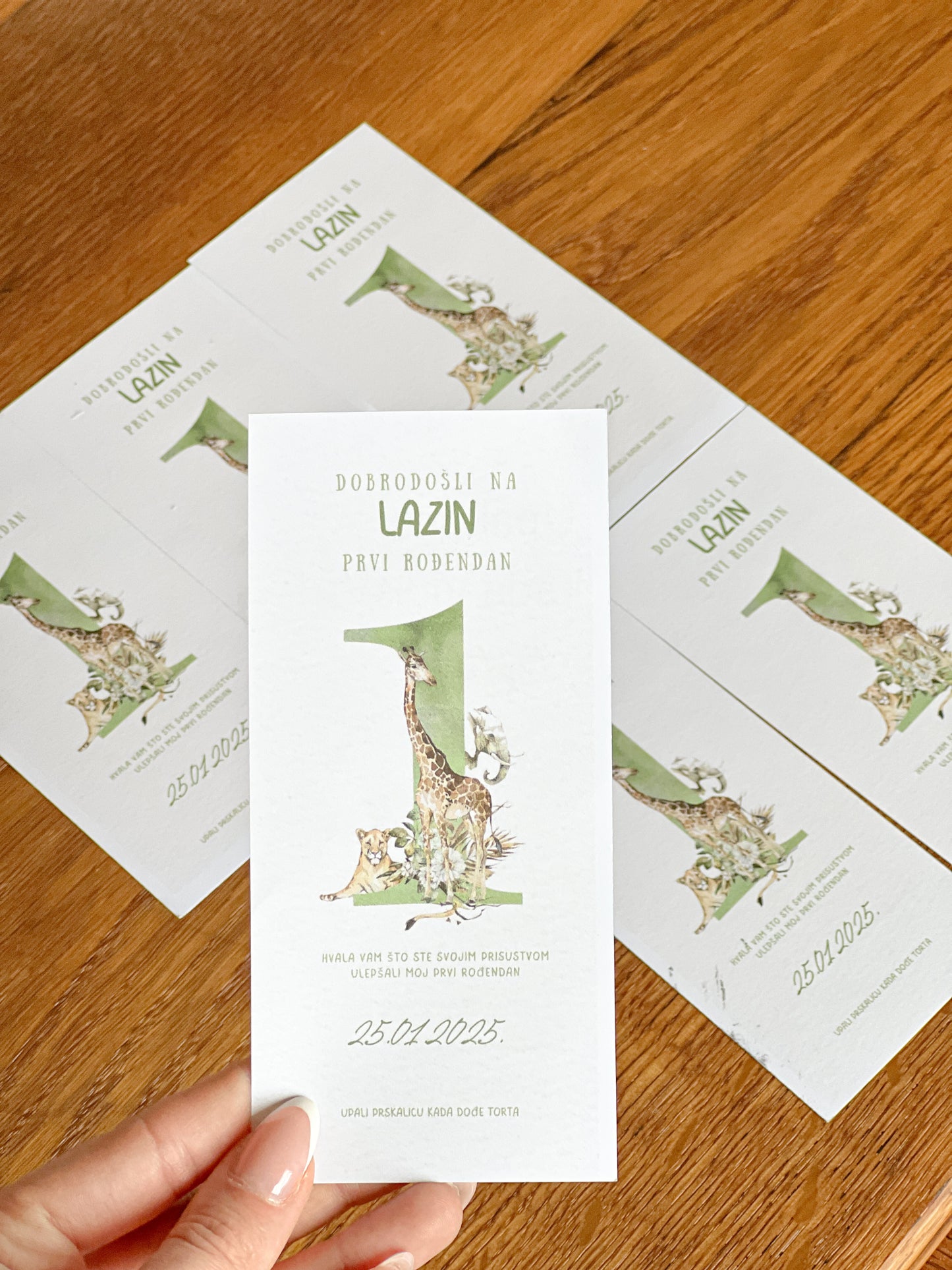 Zahvalnica sa prskalicom Safari