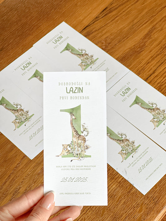 Zahvalnica sa prskalicom Safari