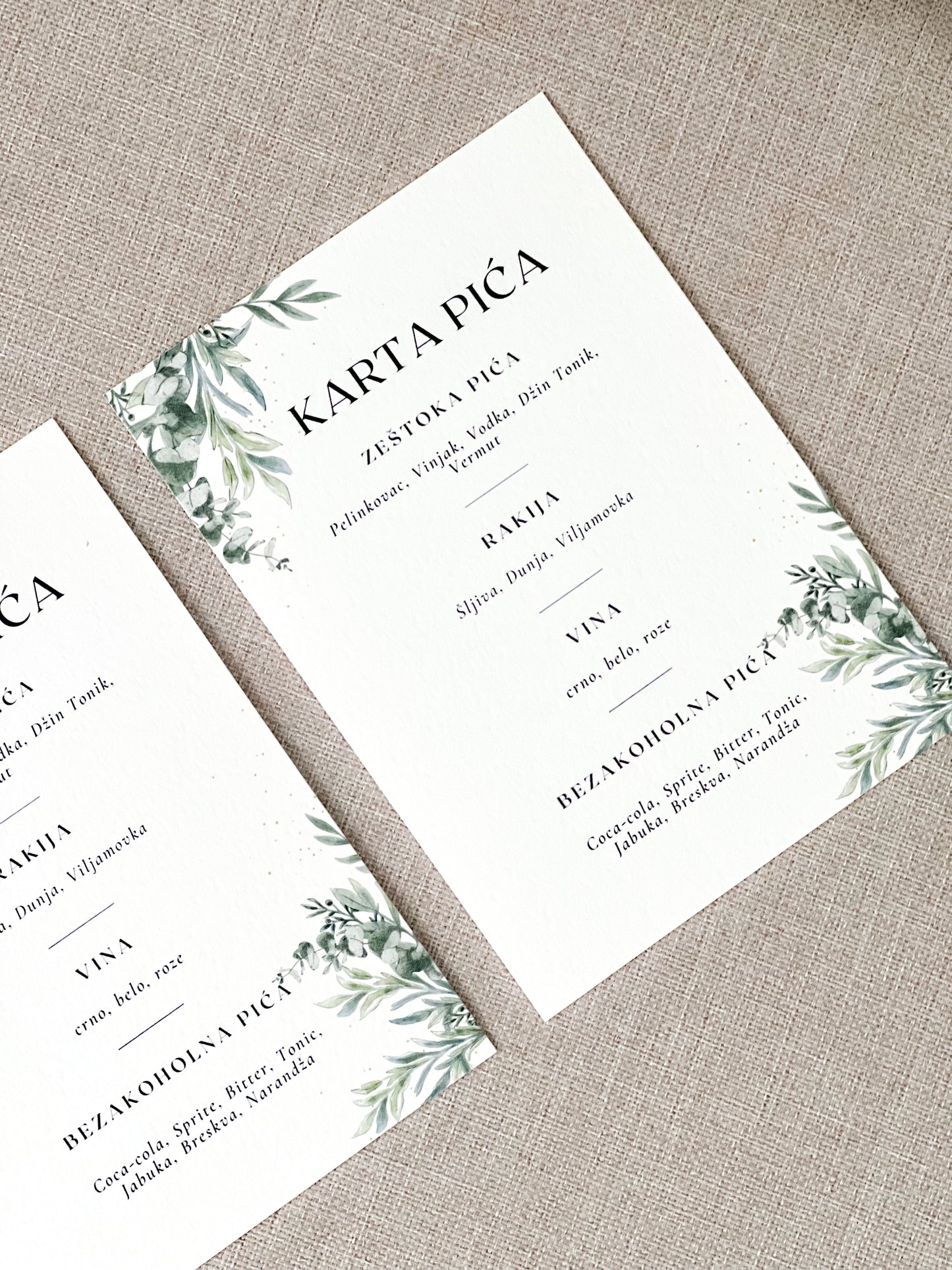 karta pica Botanical Green