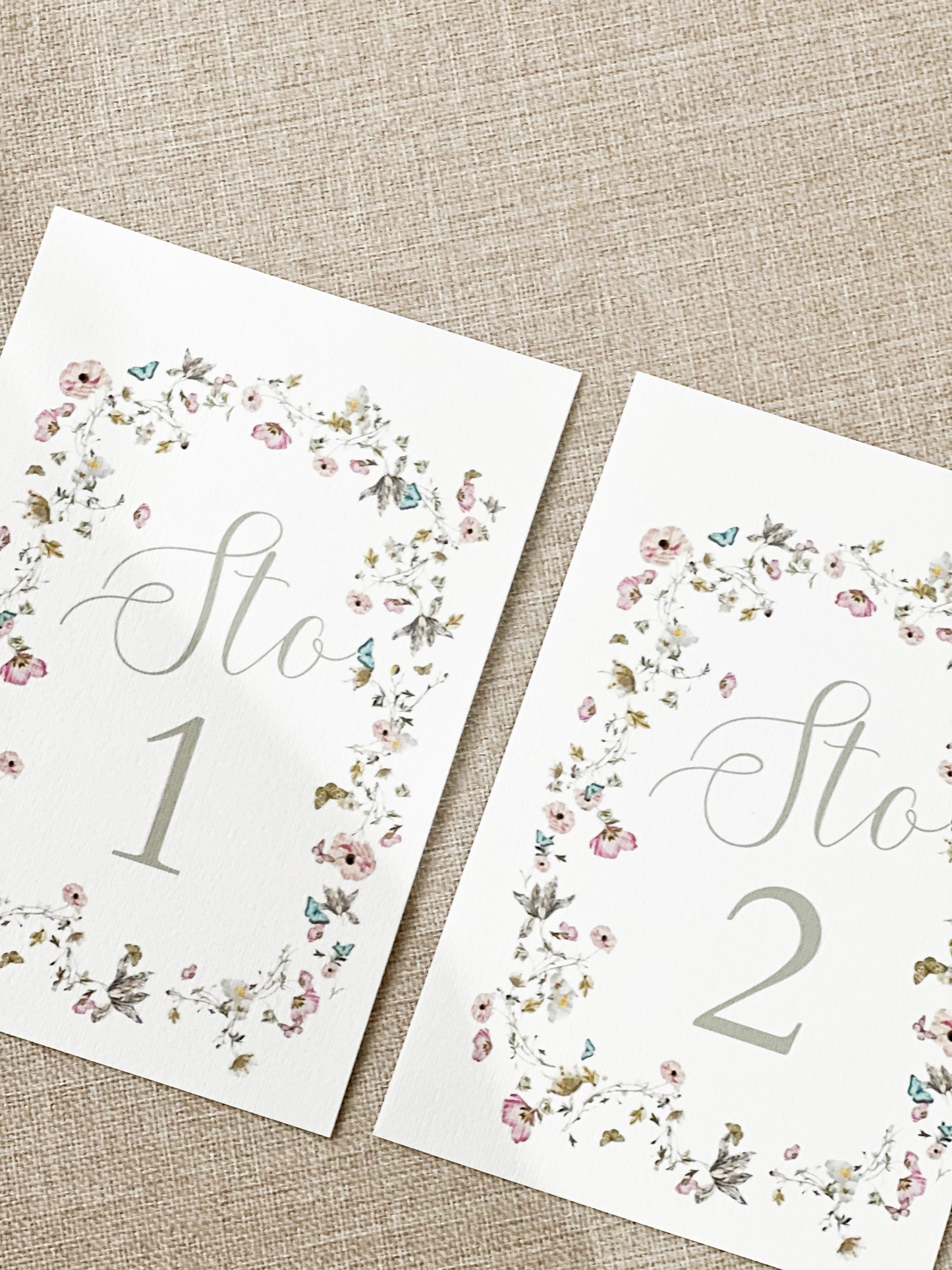 Brojevi za sto Flower