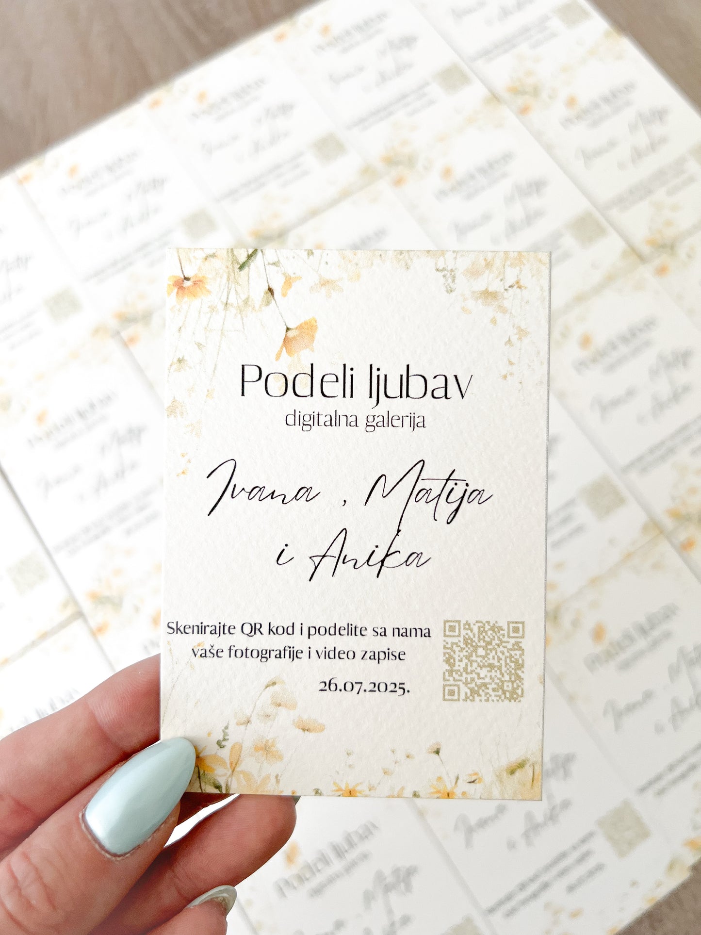 Zahvalnica sa QR kodom