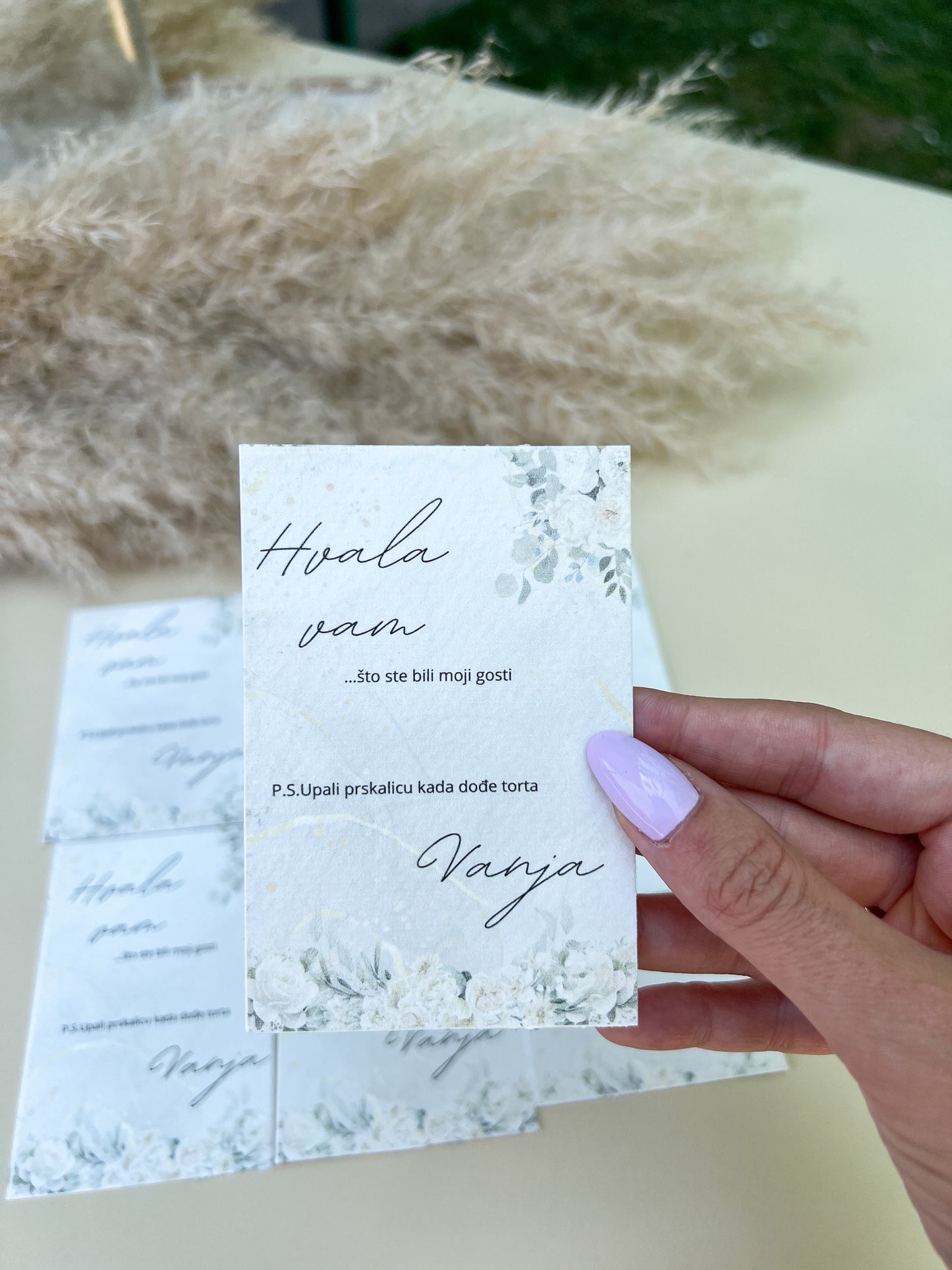 Zahvalnica sa prskalicom Natural