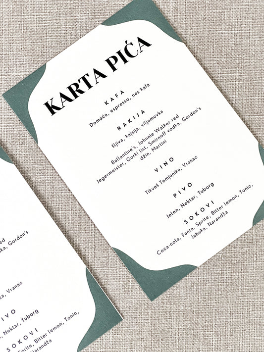 Karta pića Green