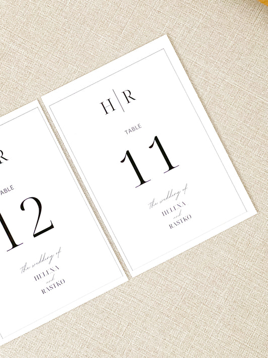 Brojevi za sto Simple Line