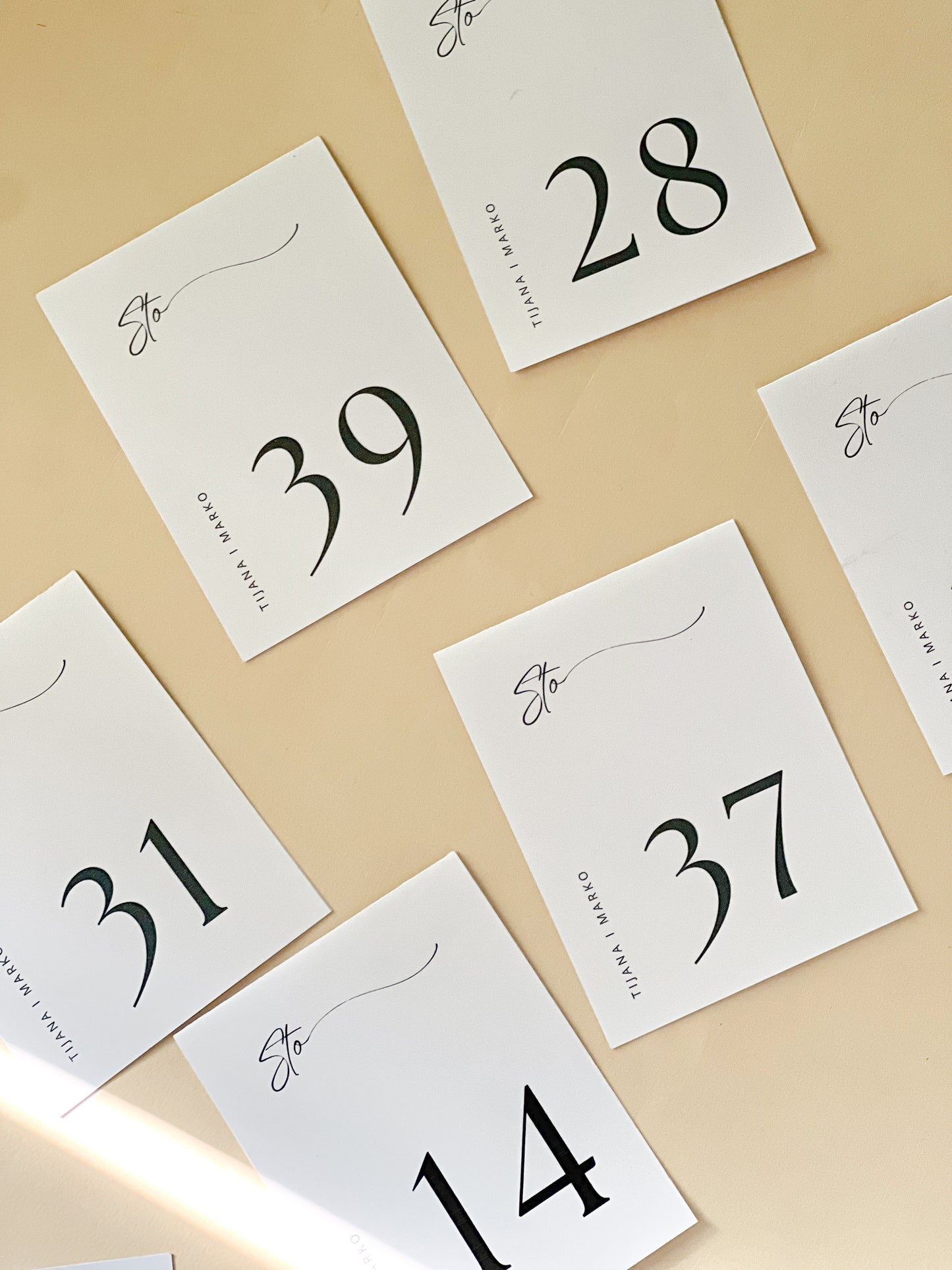 Brojevi za sto Classic Minimal