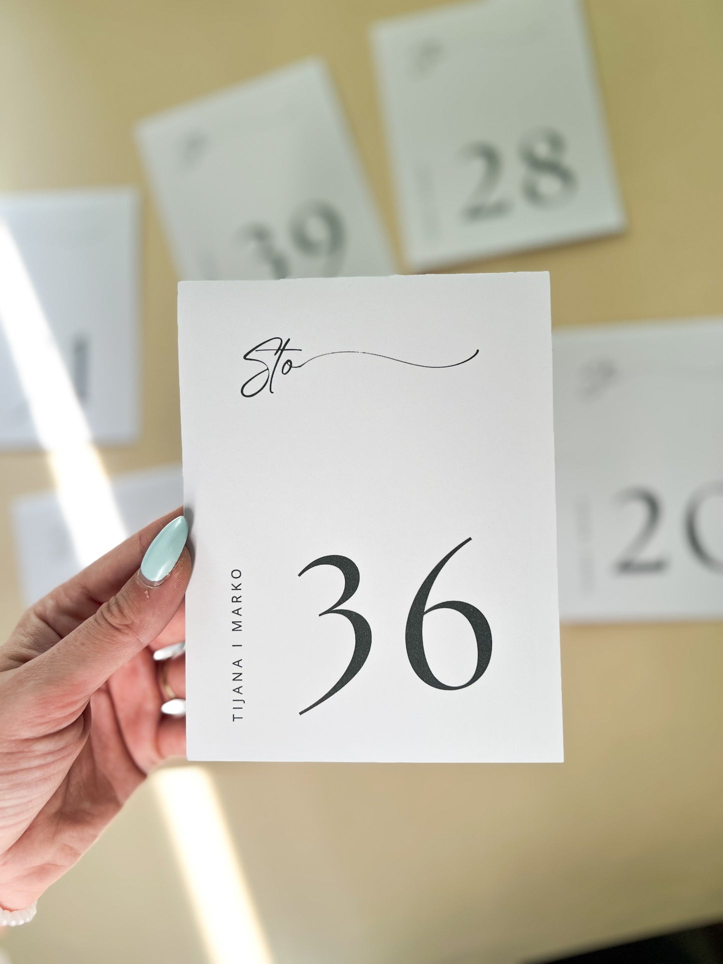 Brojevi za sto Classic Minimal