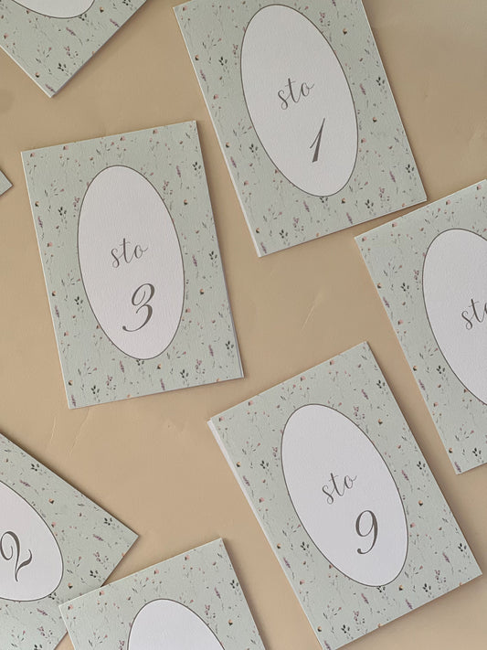 Brojevi za sto Green